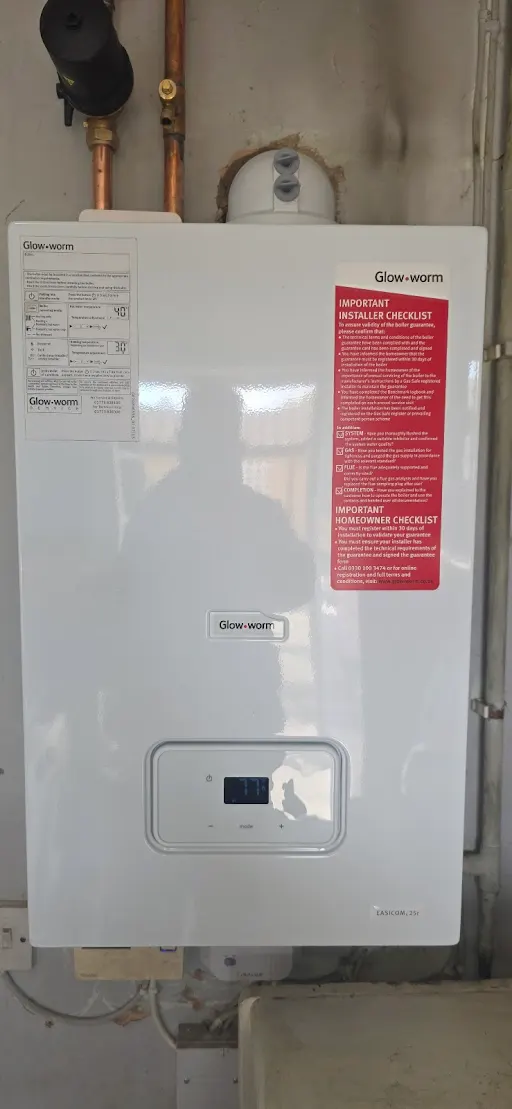 New Glow-worm boiler installation